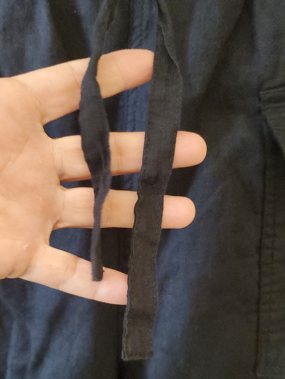 MAGASCHONI Linen Cargo Pants In Black Size L - Picture 5 of 9